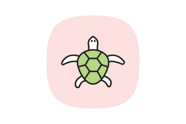 Harita Kaplumbağa, vektör, piksel mükemmel, illüstratör dosyası