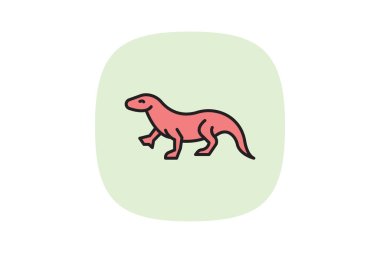 Komodo Ejderhası, vektör, piksel mükemmel, illüstratör dosyası