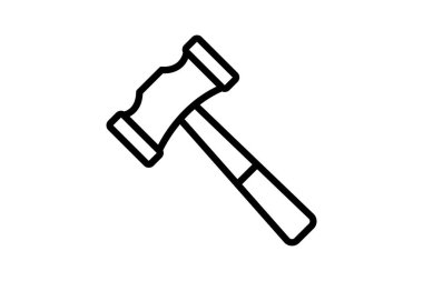 Çekiç, vektör, piksel mükemmel, çizer dosyası