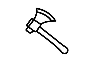 Axe, vektör, piksel mükemmel, illüstratör dosyası