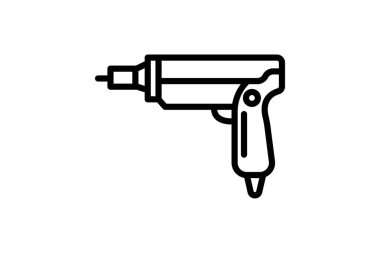 Çivi tabancası, vektör, piksel mükemmel, illüstratör dosyası