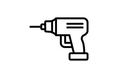 Power Drill, vektör, piksel mükemmel, illüstratör dosyası