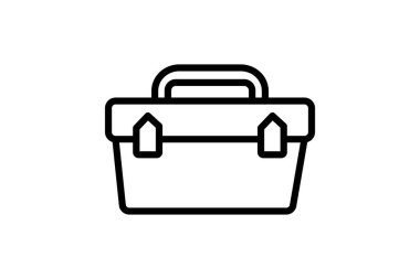 Araç kutusu, vektör, piksel mükemmel, illüstratör dosyası