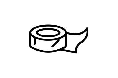 İzolasyon bandı, vektör, piksel mükemmel, illüstratör dosyası