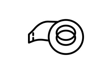 Koli bandı, vektör, piksel mükemmel, illüstratör dosyası