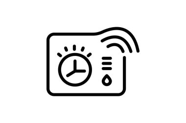 Termostat, vektör, piksel mükemmel, çizer dosyası