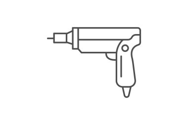 Çivi tabancası, vektör, piksel mükemmel, illüstratör dosyası