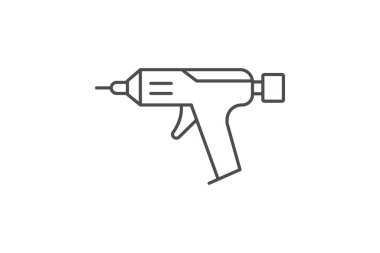 Yapıştırıcı Silahı, vektör, piksel mükemmel, illüstratör dosyası