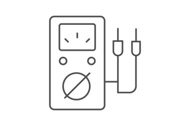 Voltaj ölçer, vektör, piksel mükemmel, illüstratör dosyası