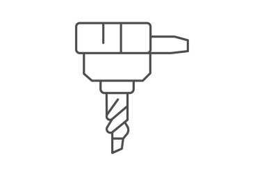 Matkap ucu, vektör, piksel mükemmel, illüstratör dosyası