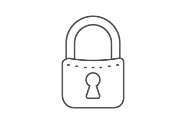 Asma kilit, vektör, piksel mükemmel, resimleyici dosyası