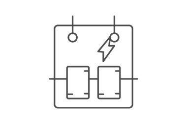 Devre Kesici, vektör, piksel mükemmel, illüstratör dosyası