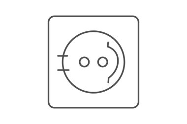 Soket, vektör, piksel mükemmel, çizer dosyası