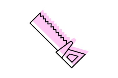 Testere, vektör, piksel mükemmel, illüstratör dosyası