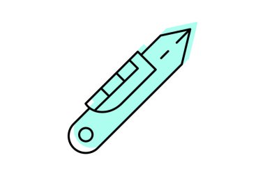 Kutu Kesici, vektör, piksel mükemmel, illüstratör dosyası