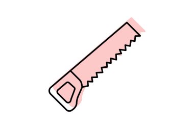 Demir testeresi, vektör, piksel mükemmel, illüstratör dosyası