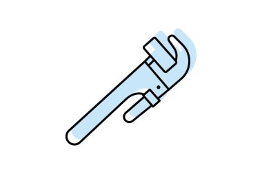 Boru Anahtarı, vektör, piksel mükemmel, illüstratör dosyası