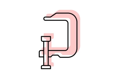 Kıskaç, vektör, piksel mükemmel, illüstratör dosyası