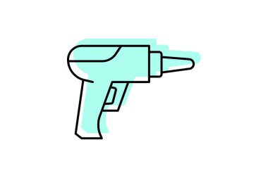 Isı Silahı, vektör, piksel mükemmel, illüstratör dosyası