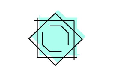 Kare, vektör, piksel mükemmel, illüstratör dosyası