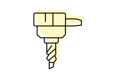 Matkap ucu, vektör, piksel mükemmel, illüstratör dosyası