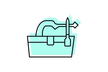 Araç Torbası, vektör, piksel mükemmel, illüstratör dosyası