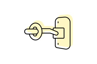 Latch, vektör, piksel mükemmel, illüstratör dosyası