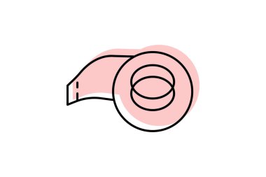 Koli bandı, vektör, piksel mükemmel, illüstratör dosyası