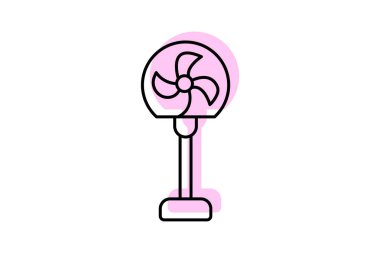 Fan, vektör, piksel mükemmel, illüstratör dosyası