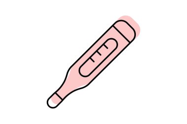 Termometre, vektör, piksel mükemmel, çizer dosyası