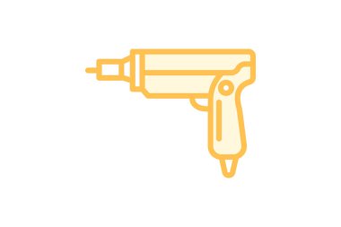 Çivi tabancası, vektör, piksel mükemmel, illüstratör dosyası