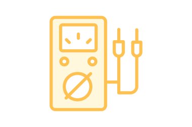 Voltaj ölçer, vektör, piksel mükemmel, illüstratör dosyası