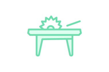 Tablo Testere, vektör, piksel mükemmel, illüstratör dosyası