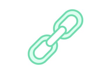 Zincir, vektör, piksel mükemmel, illüstratör dosyası