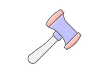 Balyoz, vektör, piksel mükemmel, illüstratör dosyası