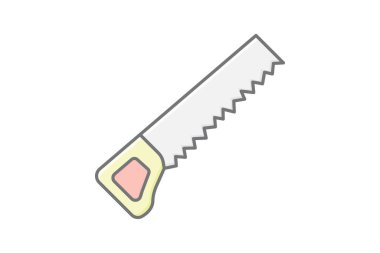 Demir testeresi, vektör, piksel mükemmel, illüstratör dosyası