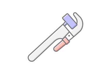 Boru Anahtarı, vektör, piksel mükemmel, illüstratör dosyası