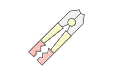 Cıvata kesici, vektör, piksel mükemmel, illüstratör dosyası