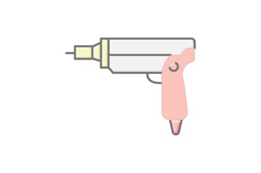 Çivi tabancası, vektör, piksel mükemmel, illüstratör dosyası