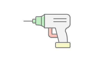 Power Drill, vektör, piksel mükemmel, illüstratör dosyası