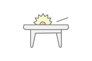 Tablo Testere, vektör, piksel mükemmel, illüstratör dosyası