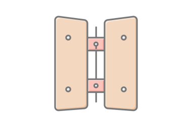 Menteşe, vektör, piksel mükemmel, çizer dosyası
