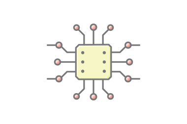 Pcb tahtası, vektör, piksel mükemmel, illüstratör dosyası