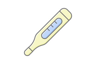 Termometre, vektör, piksel mükemmel, çizer dosyası