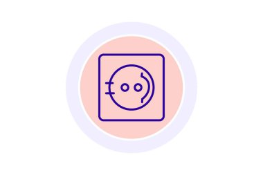 Soket, vektör, piksel mükemmel, çizer dosyası