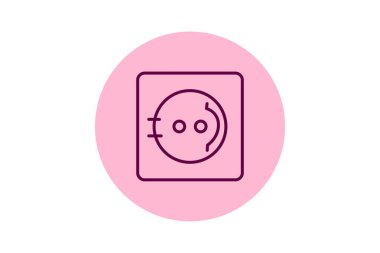 Soket, vektör, piksel mükemmel, çizer dosyası