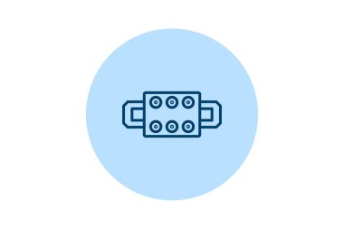 Uçbirim Bloğu, vektör, piksel mükemmel, illüstratör dosyası