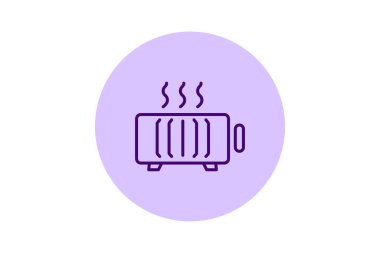 Radyatör, vektör, piksel mükemmel, illüstratör dosyası