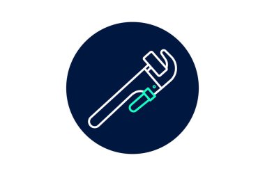 Boru Anahtarı, vektör, piksel mükemmel, illüstratör dosyası