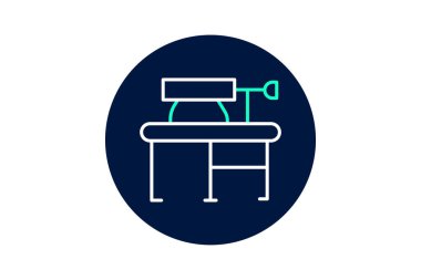 Çalışma tezgahı, vektör, piksel mükemmel, illüstratör dosyası